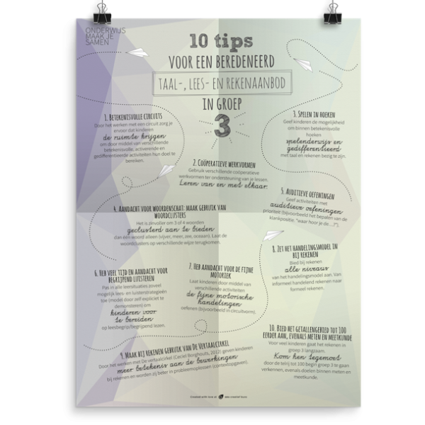 Prikkelende poster: Aanbod groep 3