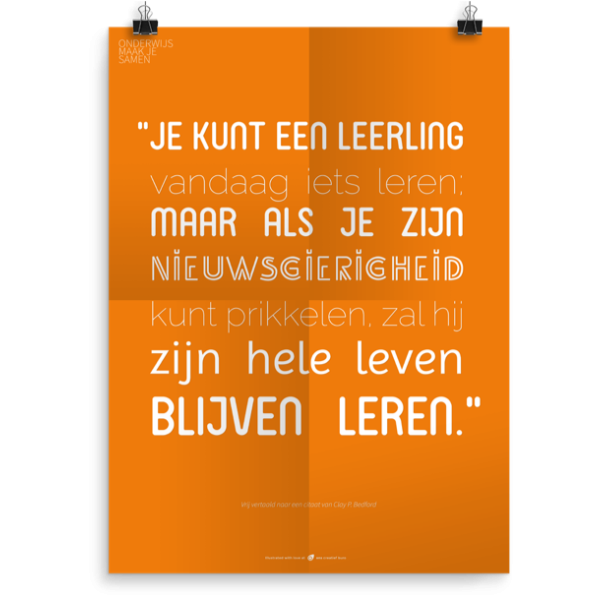 Prikkelende poster: Je kunt een leerling