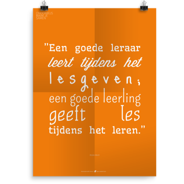 Prikkelende poster: Een goede leraar
