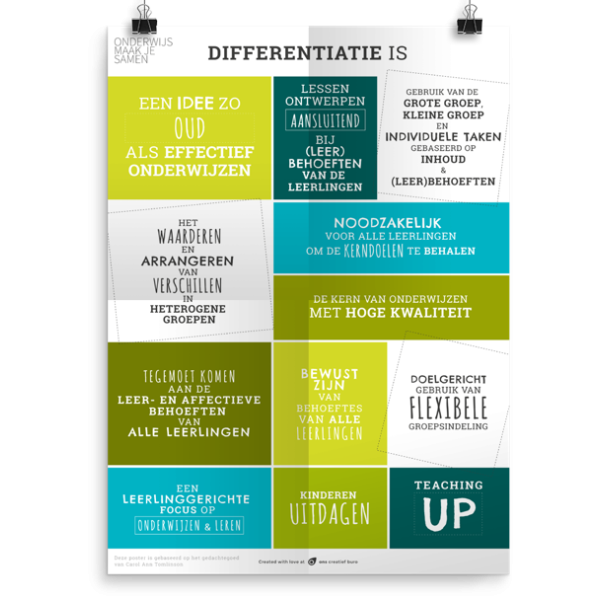 Prikkelende poster:  Differentiatie is