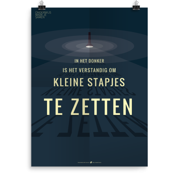 Prikkelende poster: Kleine stapjes