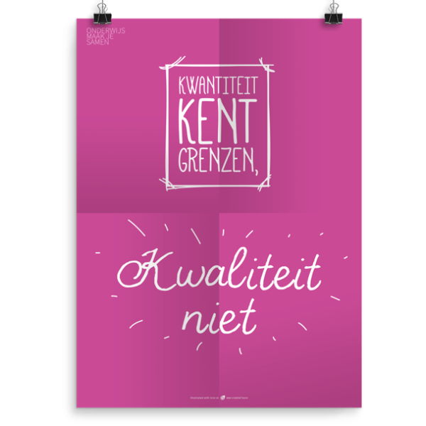Prikkelende poster: Kwantiteit - kwaliteit