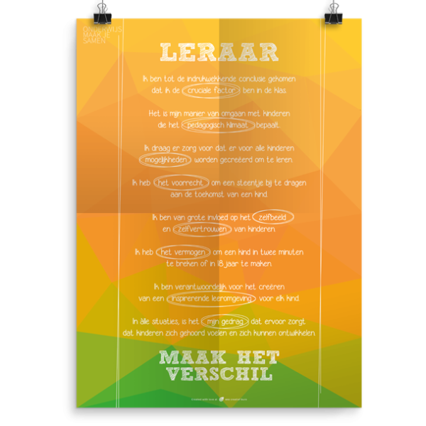 Prikkelende poster: Maak het verschil