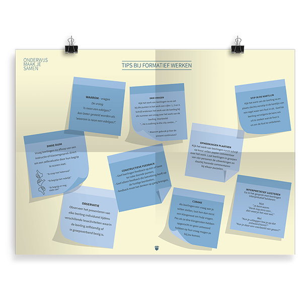 Prikkelende poster: Tips bij formatief werken