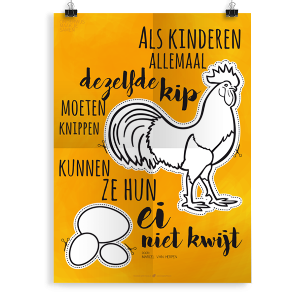 Prikkelende poster: Kip knippen
