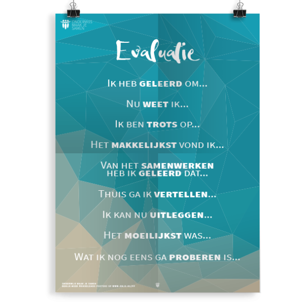 Prikkelende poster: Evaluatie