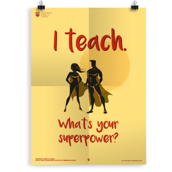 Prikkelende poster:  I teach