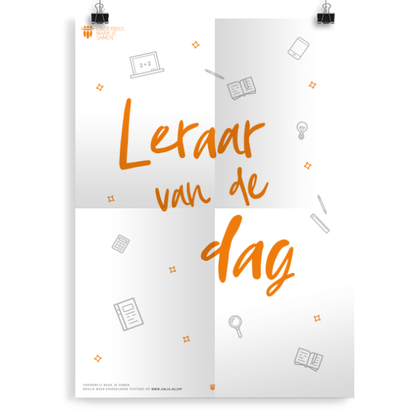 Prikkelende poster:  Leraar van de dag