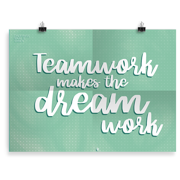 Prikkelende poster: Teamwork