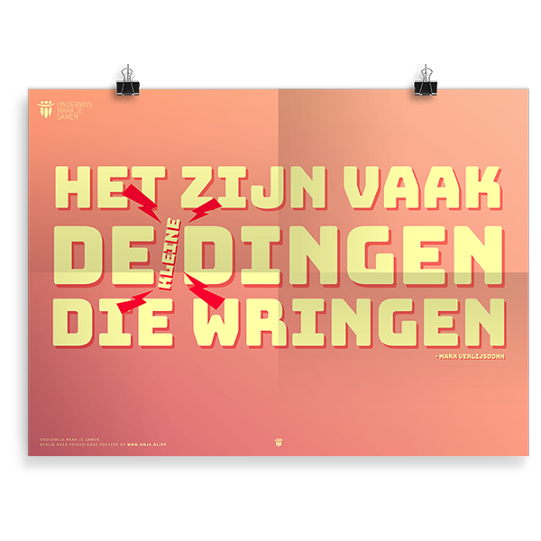 Prikkelende poster: De kleine dingen die wringen