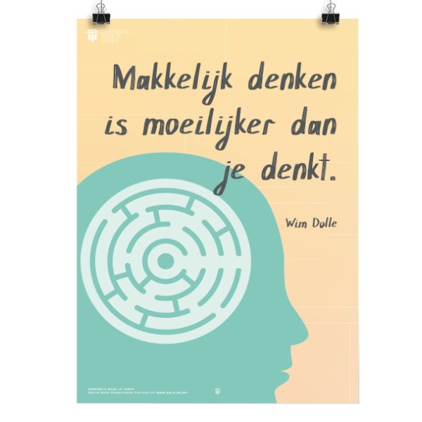 Prikkelende poster: Makkelijk denken