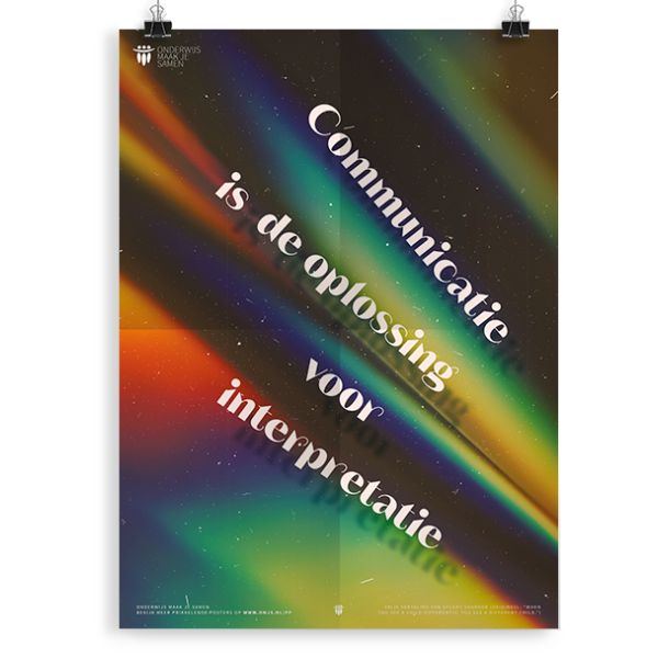Prikkelende poster: Communicatie is de oplossing