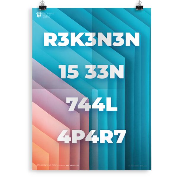 Prikkelende poster: Rekenen is een taal apart