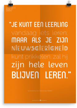 Prikkelende poster: Je kunt een leerling