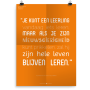 Prikkelende poster: Je kunt een leerling