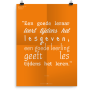 Prikkelende poster: Een goede leraar