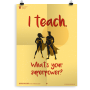Prikkelende poster: I teach
