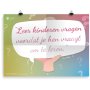 Prikkelende poster: Leer kinderen vragen