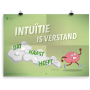 Prikkelende poster: Intuïtie is verstand dat haast heeft