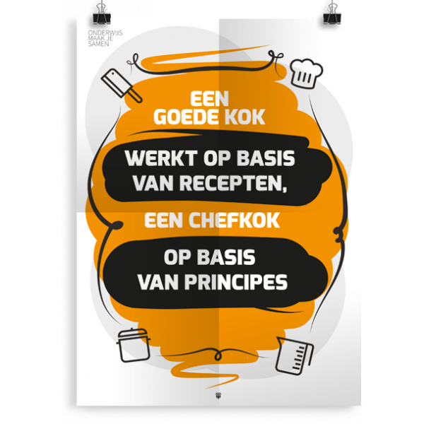 Prikkelende poster:  Een goede kok