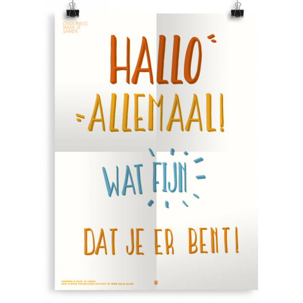 Prikkelende poster: Hallo allemaal