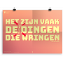Prikkelende poster: De kleine dingen die wringen