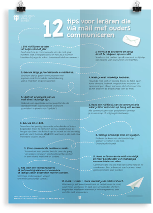 Prikkelende poster: 12 tips voor leraren die via mail met ouders communiceren