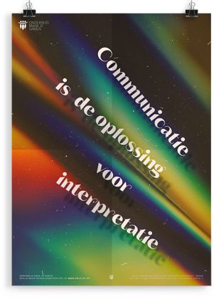 Prikkelende poster: Communicatie is de oplossing