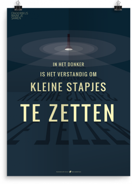 Prikkelende poster: Kleine stapjes