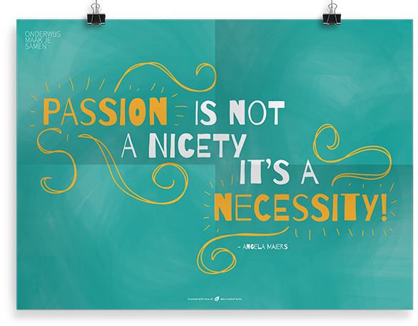 Prikkelende poster: Passion is not a Nicety