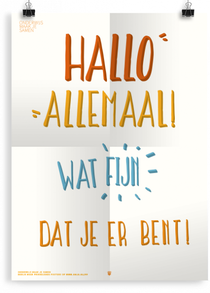 Prikkelende poster: Hallo allemaal