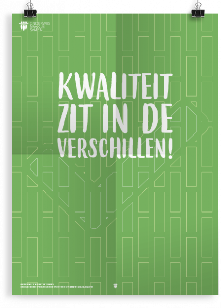 Prikkelende poster:  Kwaliteit zit in de verschillen
