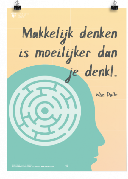 Prikkelende poster: Makkelijk denken