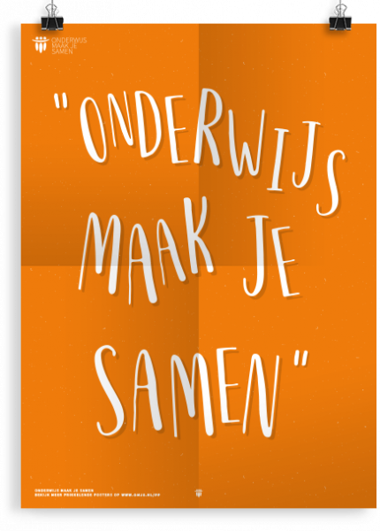 Prikkelende poster: Onderwijs Maak Je Samen