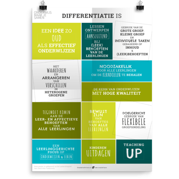 Prikkelende poster:  Differentiatie is