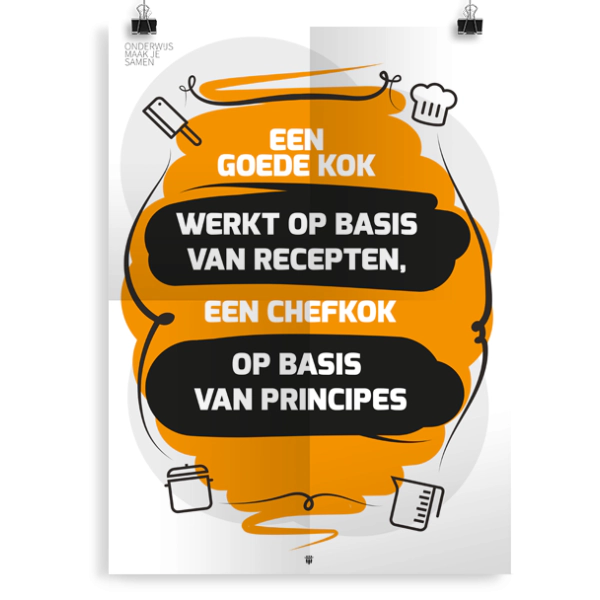 Prikkelende poster:  Een goede kok