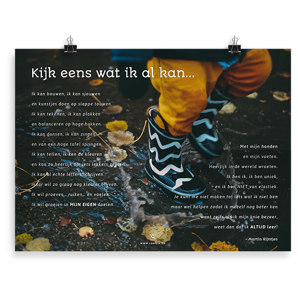 Prikkelende poster: Kijk eens wat ik al kan