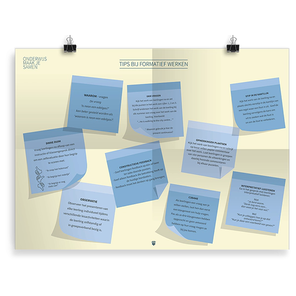 Prikkelende poster: Tips bij formatief werken