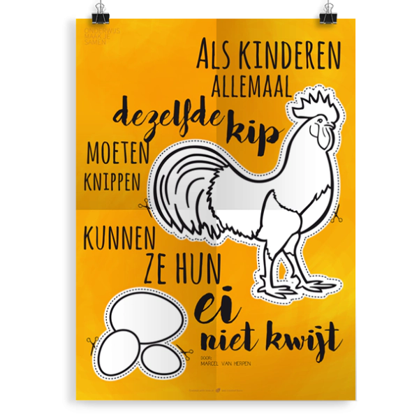Prikkelende poster: Kip knippen