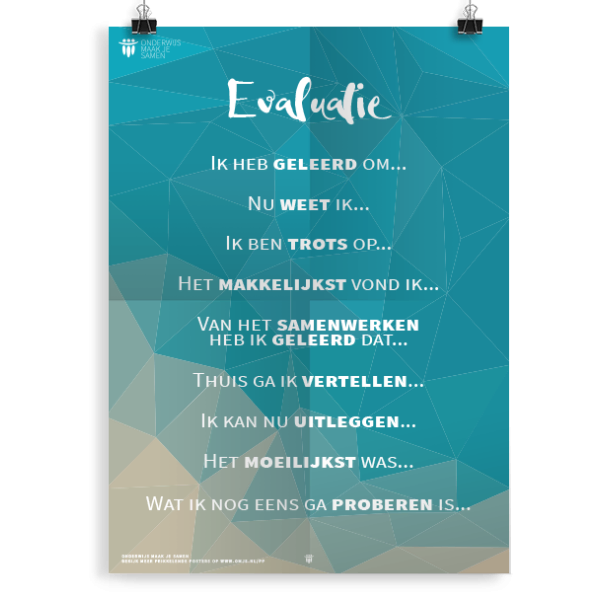 Prikkelende poster: Evaluatie