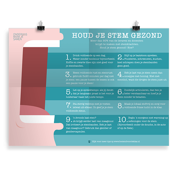 Prikkelende poster:  Houd je stem gezond