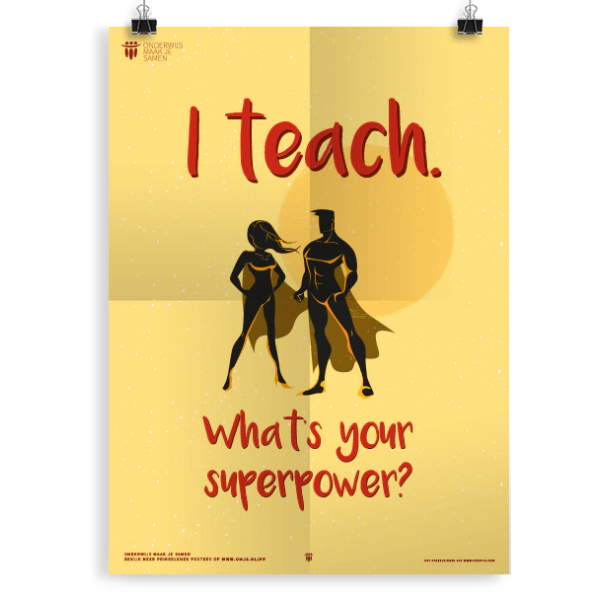 Prikkelende poster:  I teach