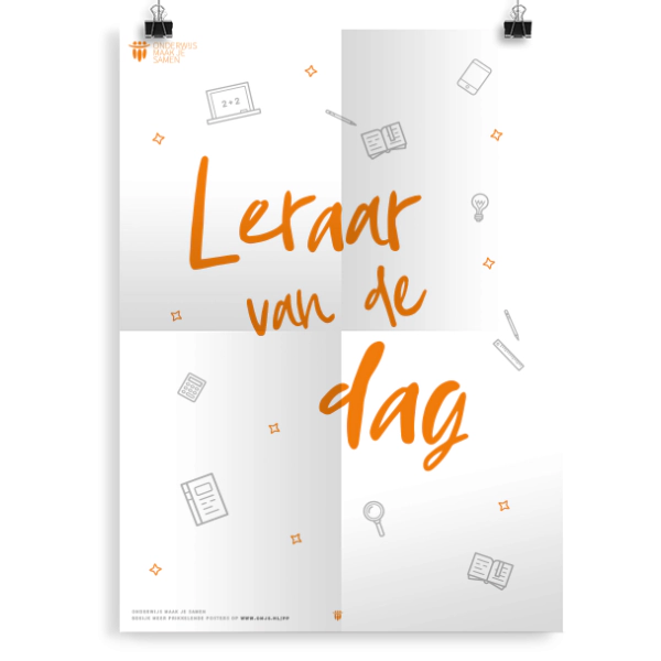 Prikkelende poster:  Leraar van de dag