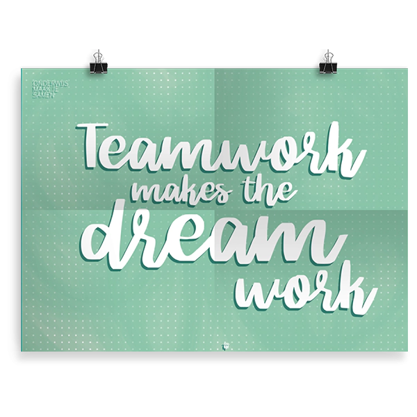 Prikkelende poster: Teamwork