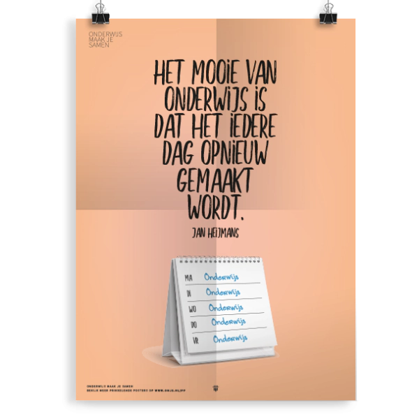 Prikkelende poster: Het mooie van onderwijs...