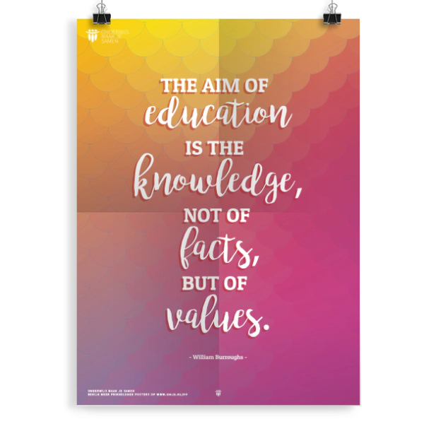 Prikkelende poster: The aim of education