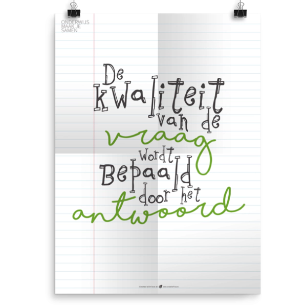 Prikkelende poster: Kwaliteitvraag