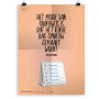 Prikkelende poster: Het mooie van onderwijs...